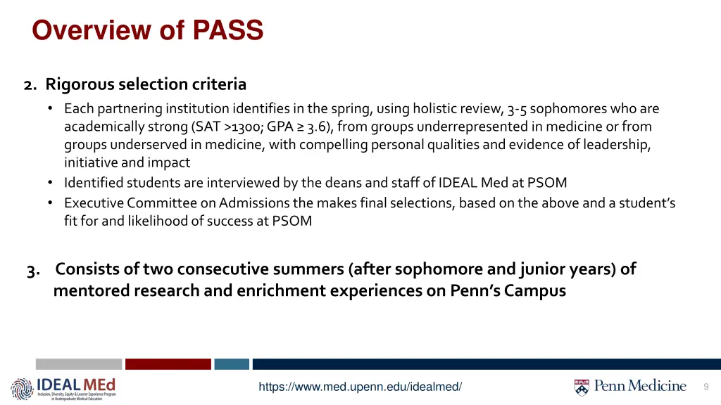 overview of pass 1