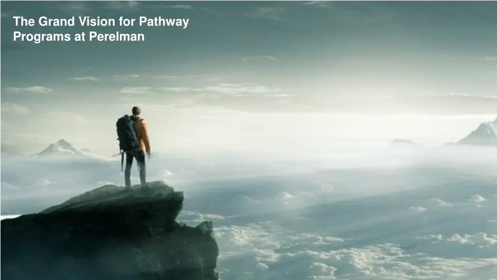 the grand vision for pathway programs at perelman