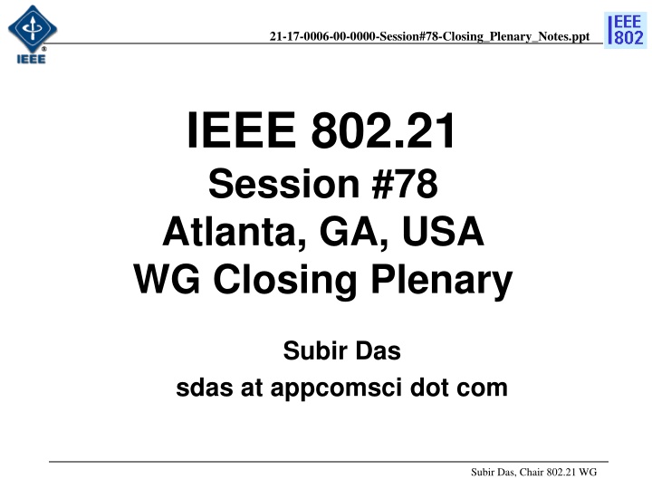 21 17 0006 00 0000 session 78 closing plenary