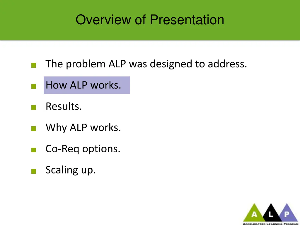 overview of presentation 2