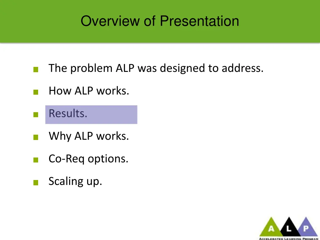 overview of presentation 3