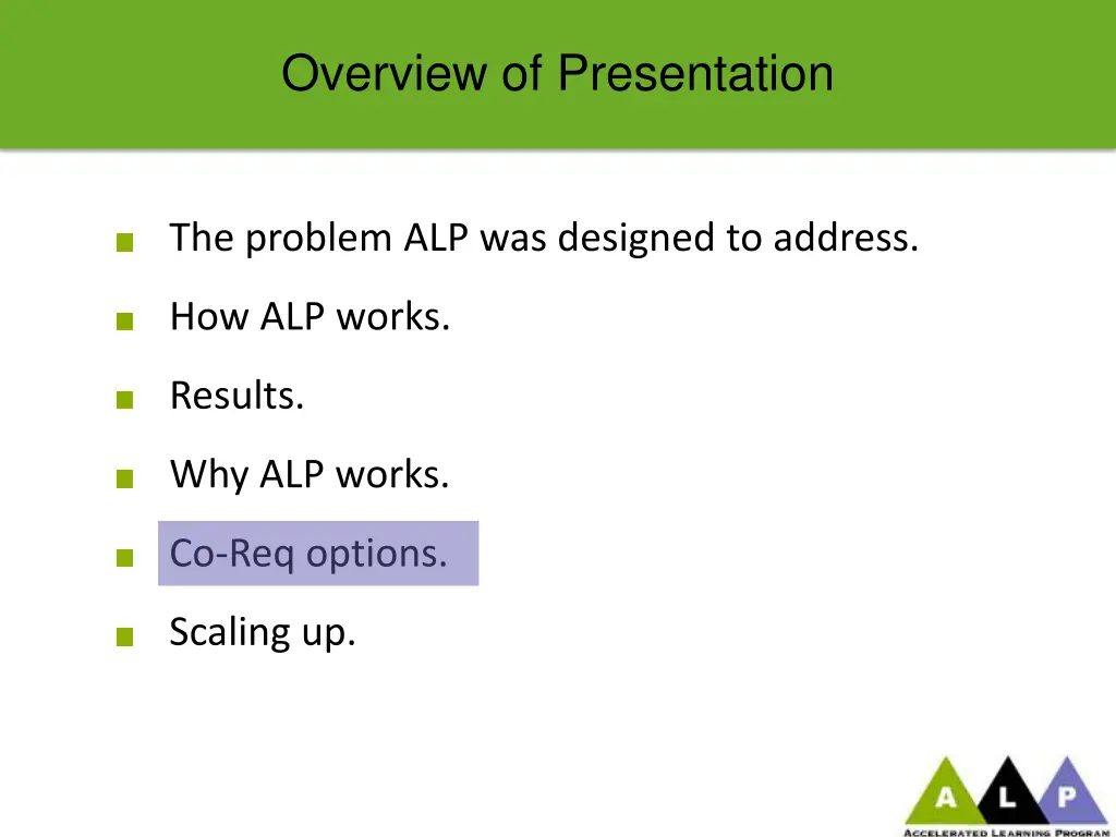 overview of presentation 5