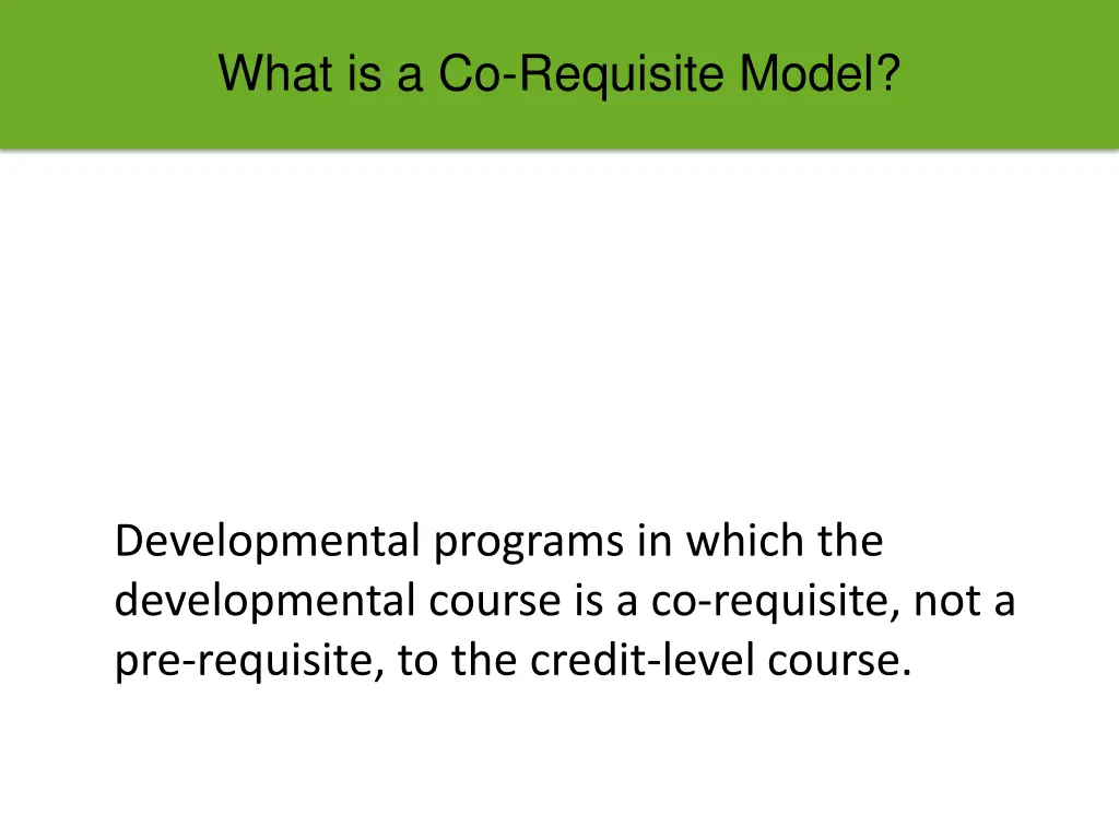 what is a co requisite model