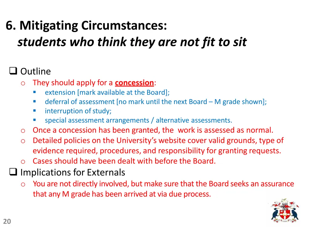 6 mitigating circumstances students who think