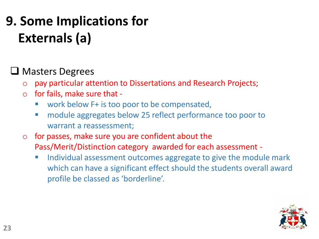 9 some implications for externals a