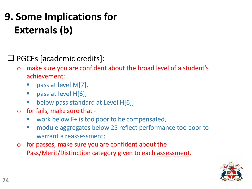 9 some implications for externals b