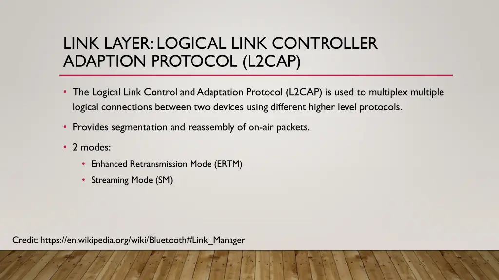 link layer logical link controller adaption