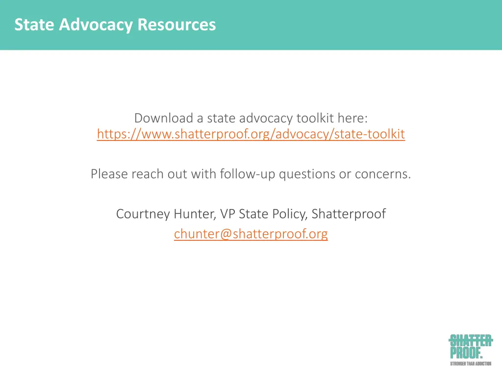 state advocacy resources