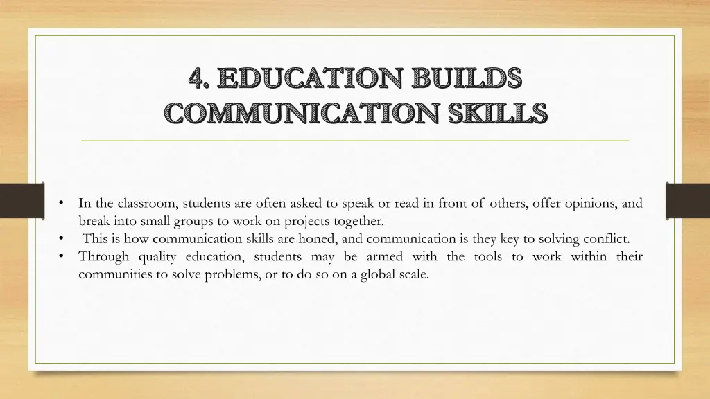 4 education builds communication skills