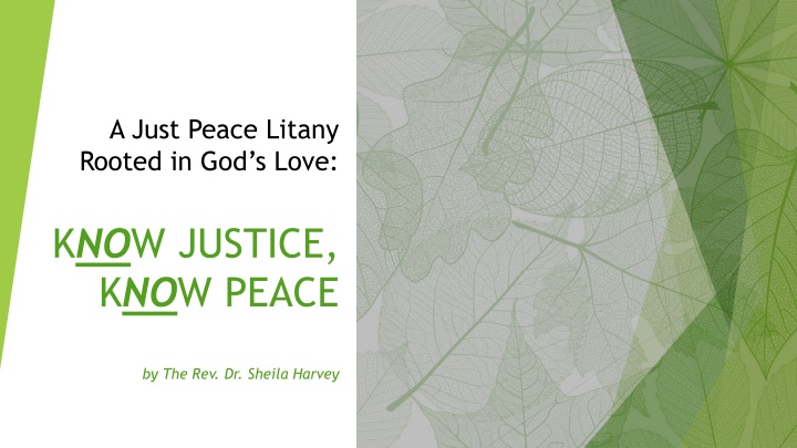 a just peace litany rooted in god s love