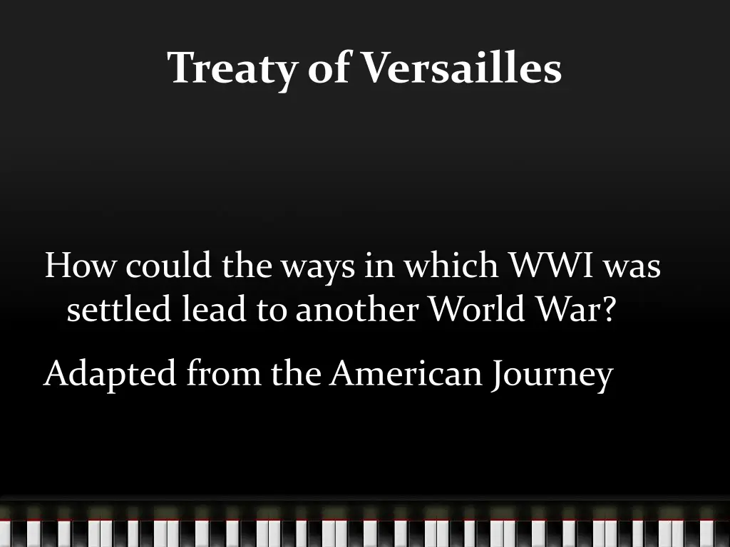 treaty of versailles 1