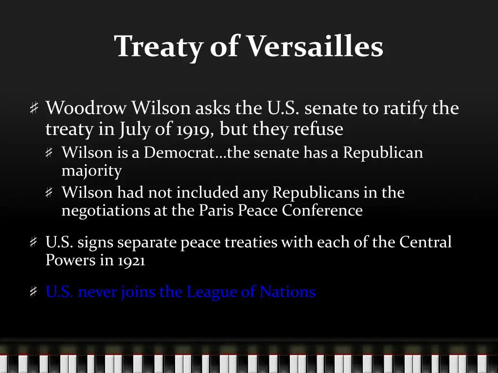 treaty of versailles