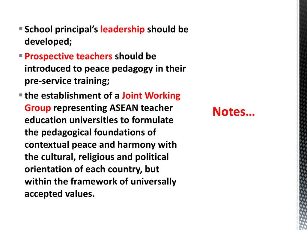 school principal s leadership should be developed