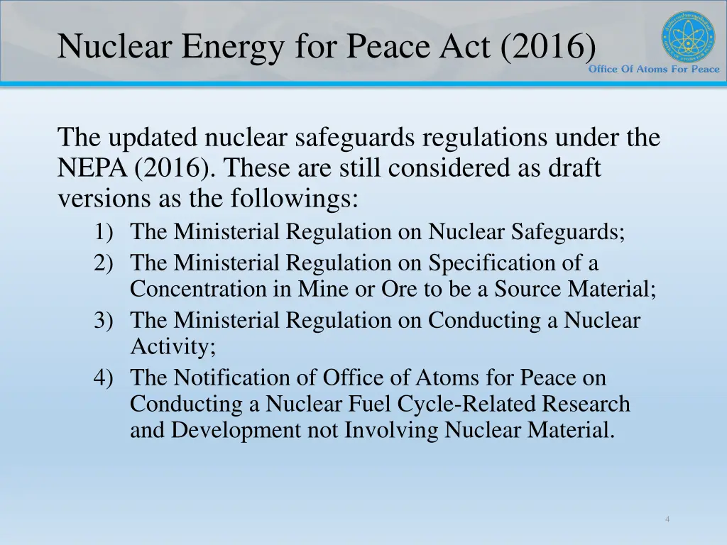 nuclear energy for peace act 2016 1