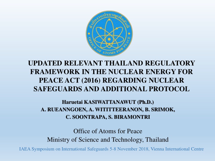 updated relevant thailand regulatory framework