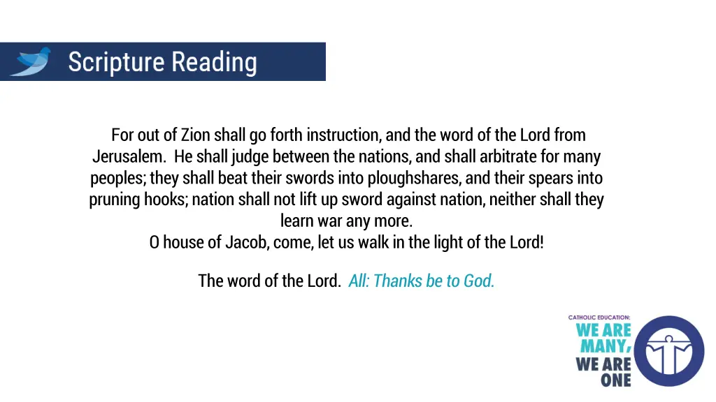 for out of zion shall go forth instruction