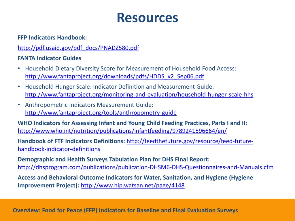 resources