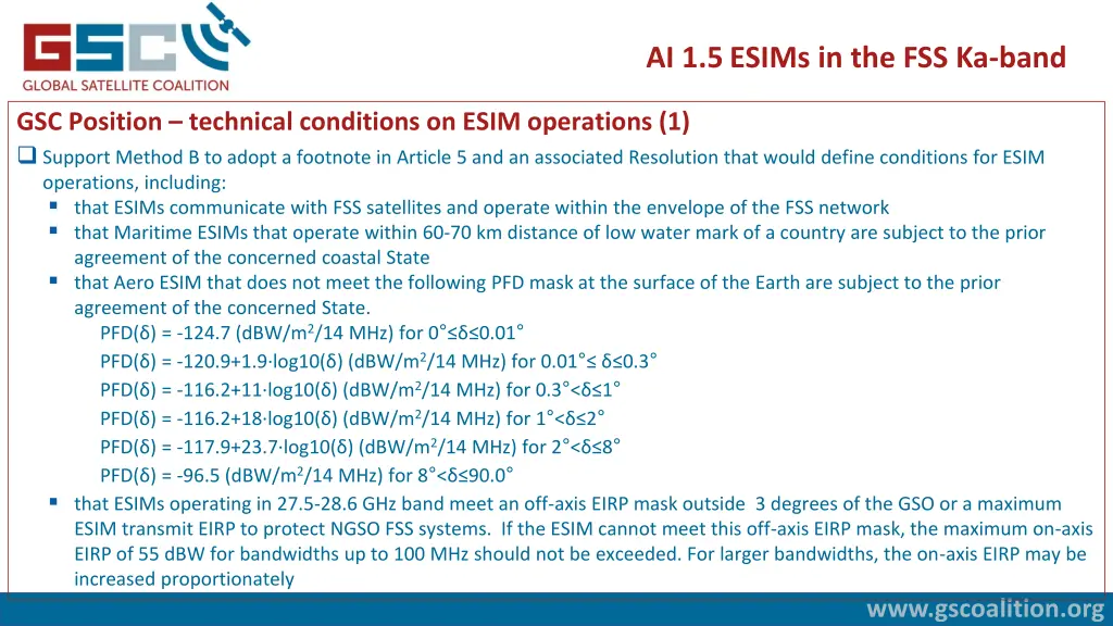 ai 1 5 esims in the fss ka band 2