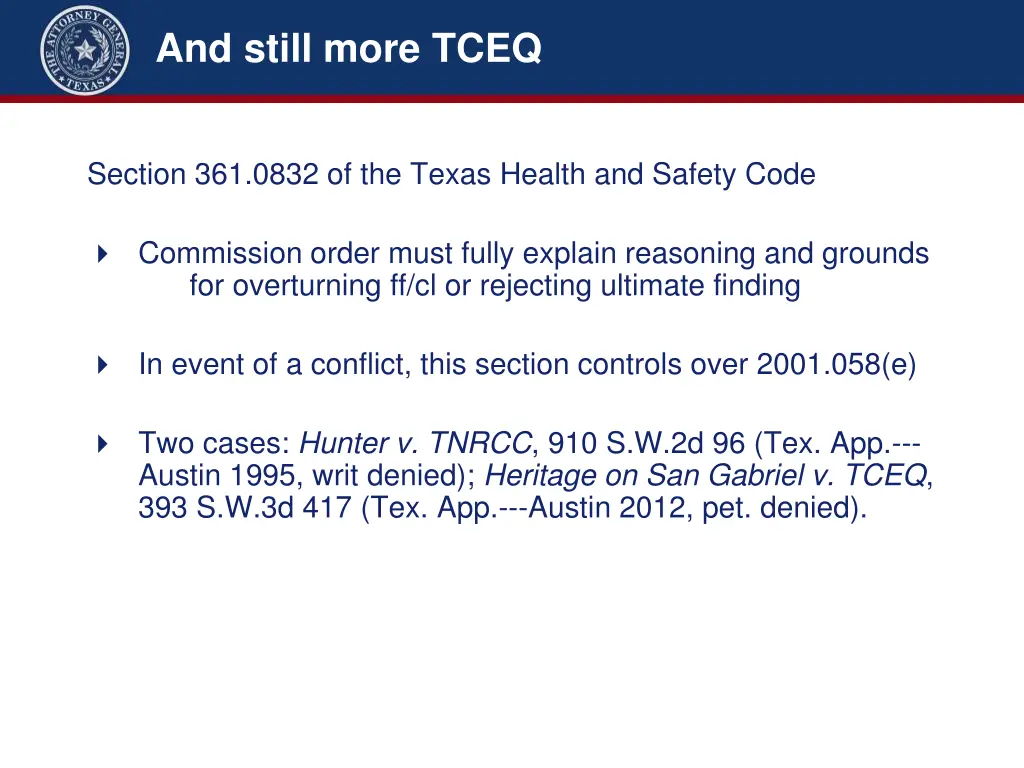 and still more tceq