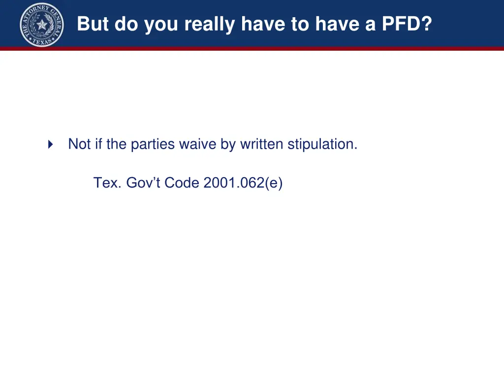 but do you really have to have a pfd