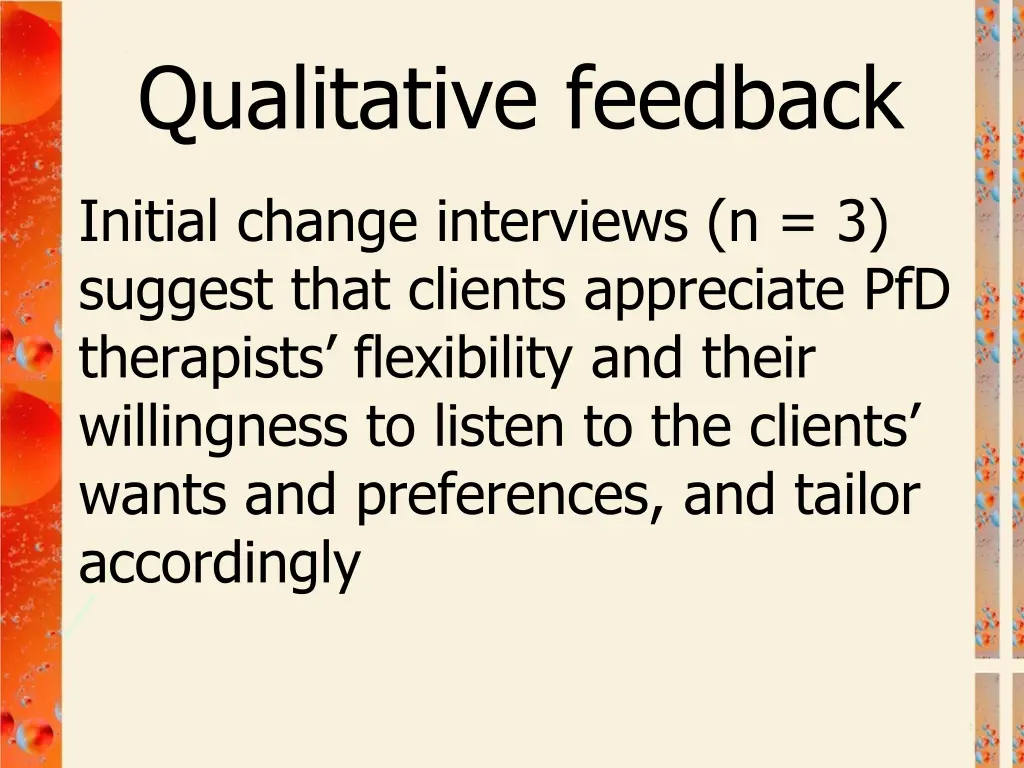 qualitative feedback