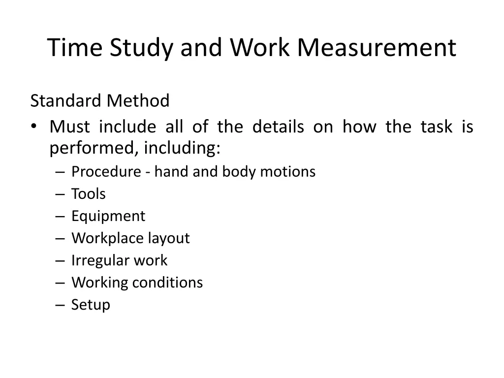 time study and work measurement 14