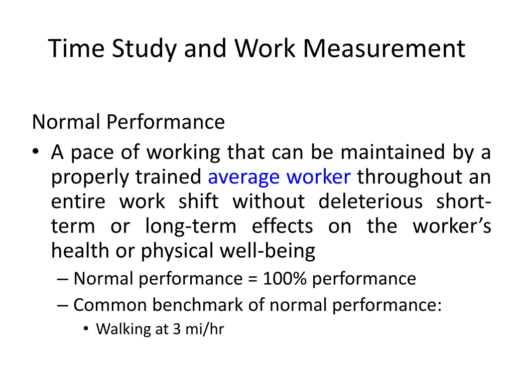 time study and work measurement 3