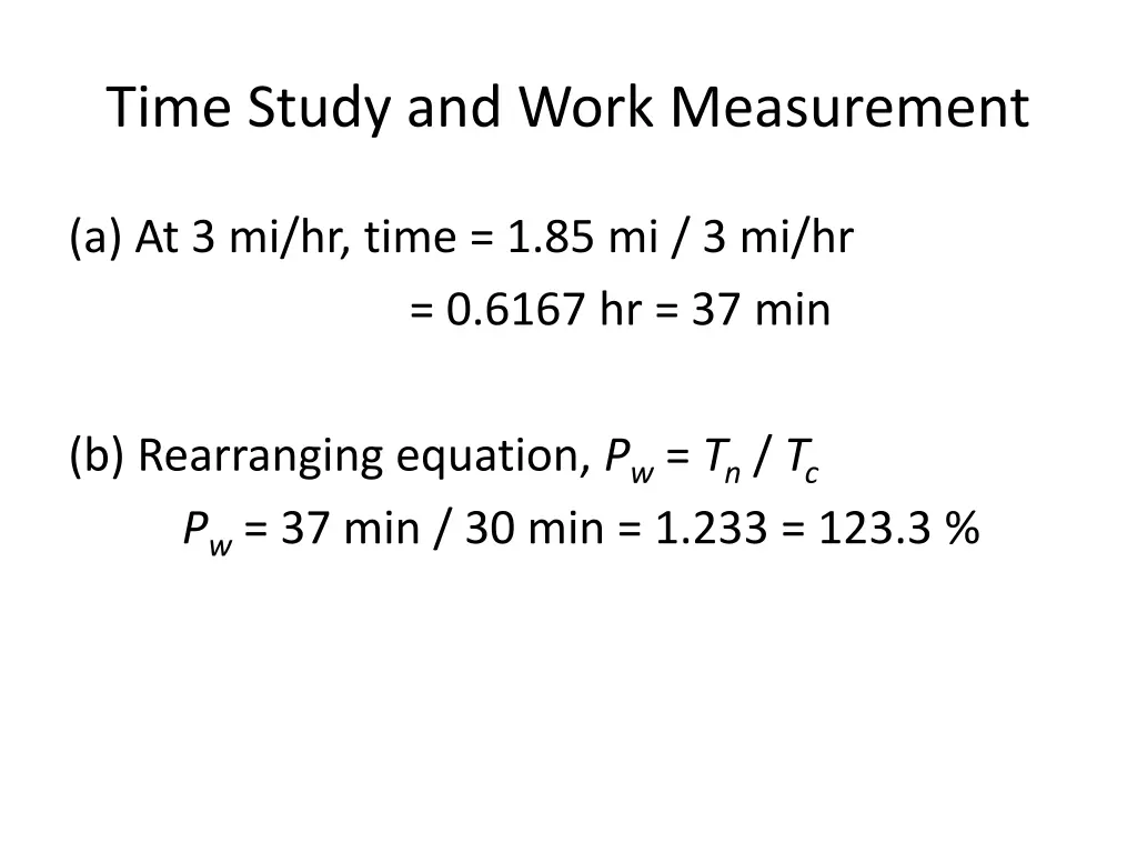 time study and work measurement 7