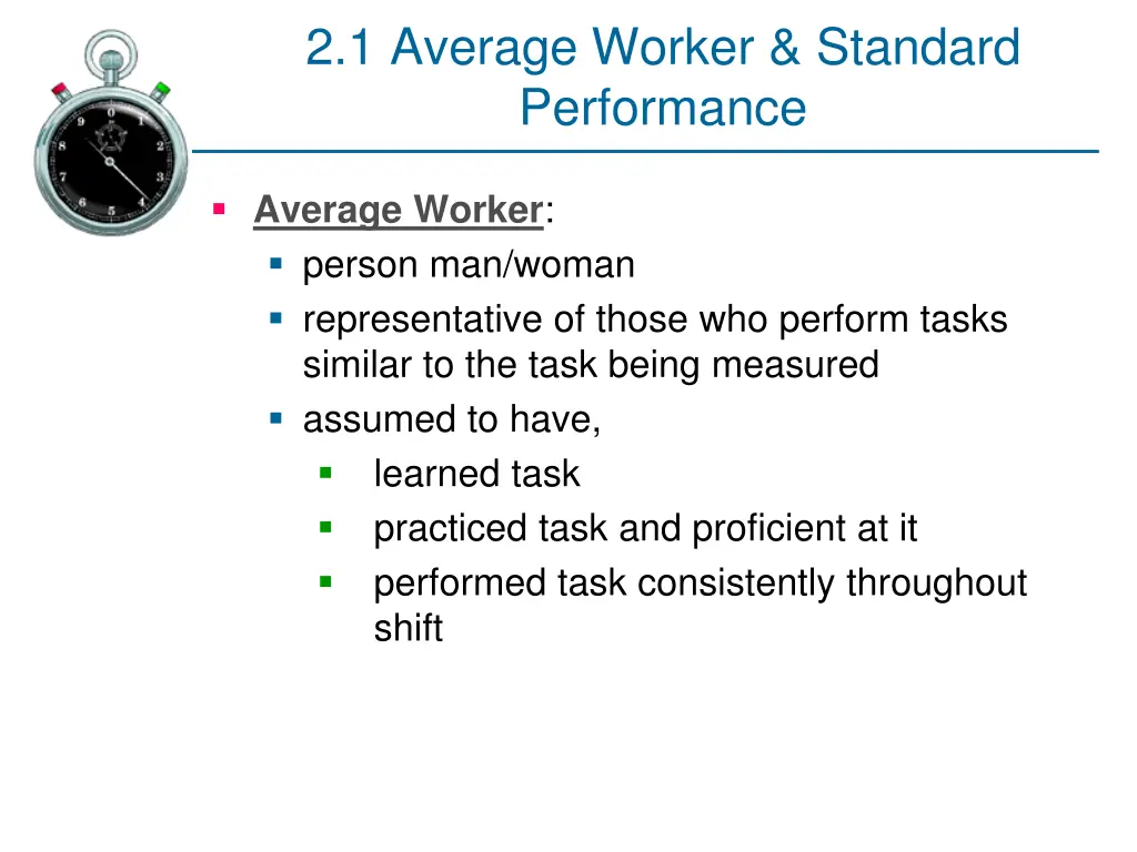 2 1 average worker standard performance