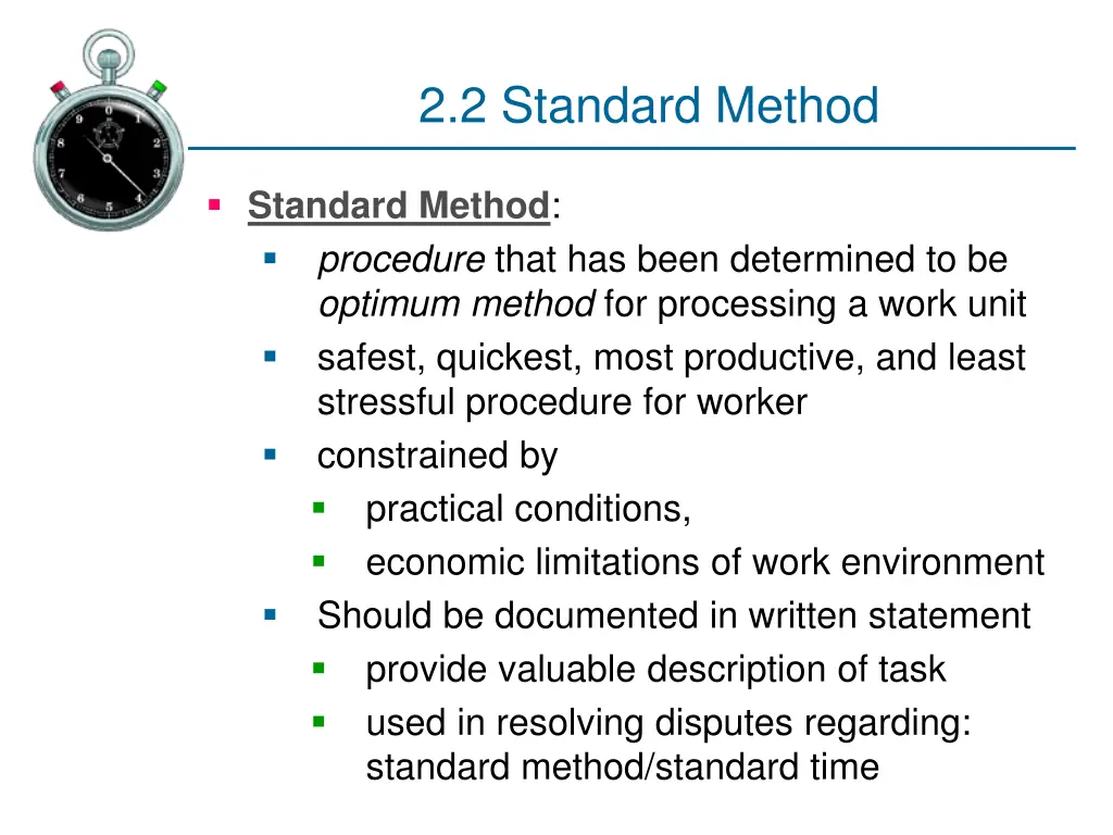 2 2 standard method