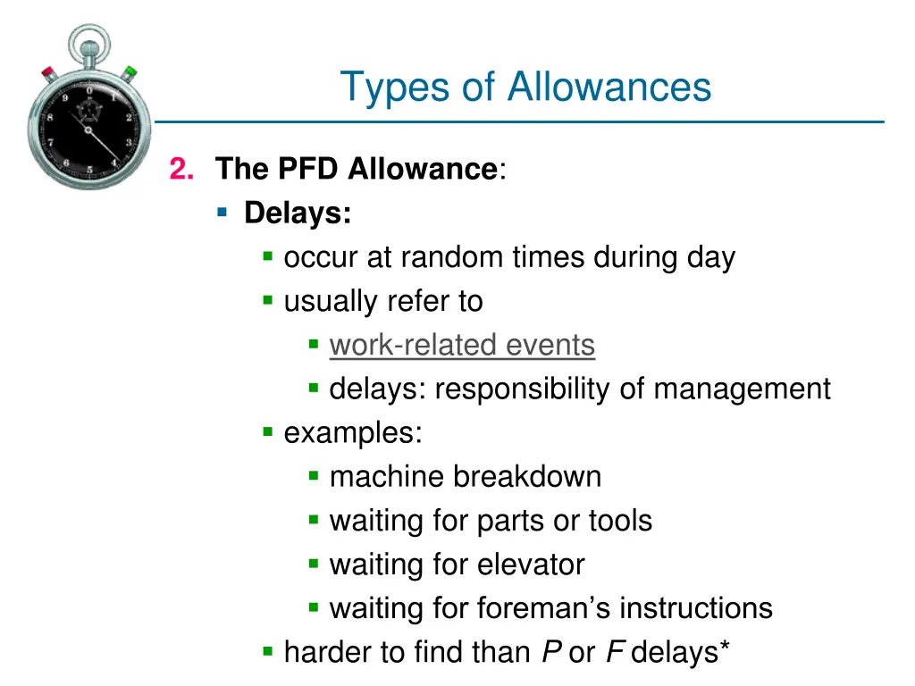 types of allowances 5