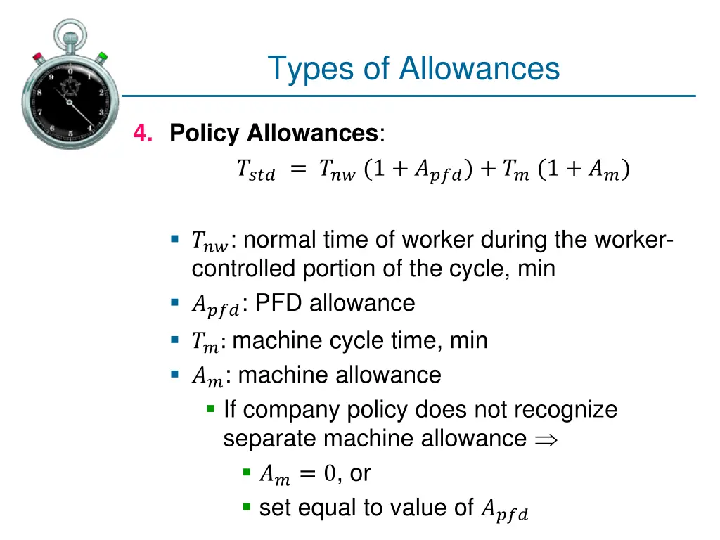 types of allowances 8