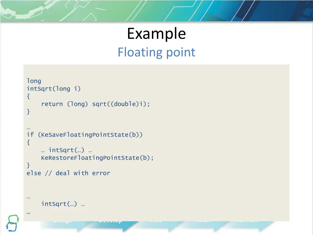 example floating point 1