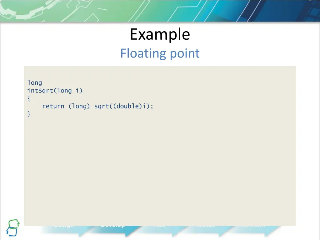 example floating point