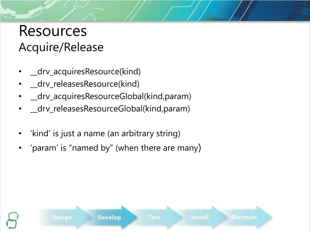 resources acquire release