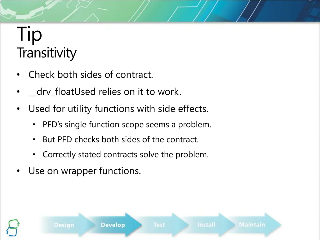 tip transitivity