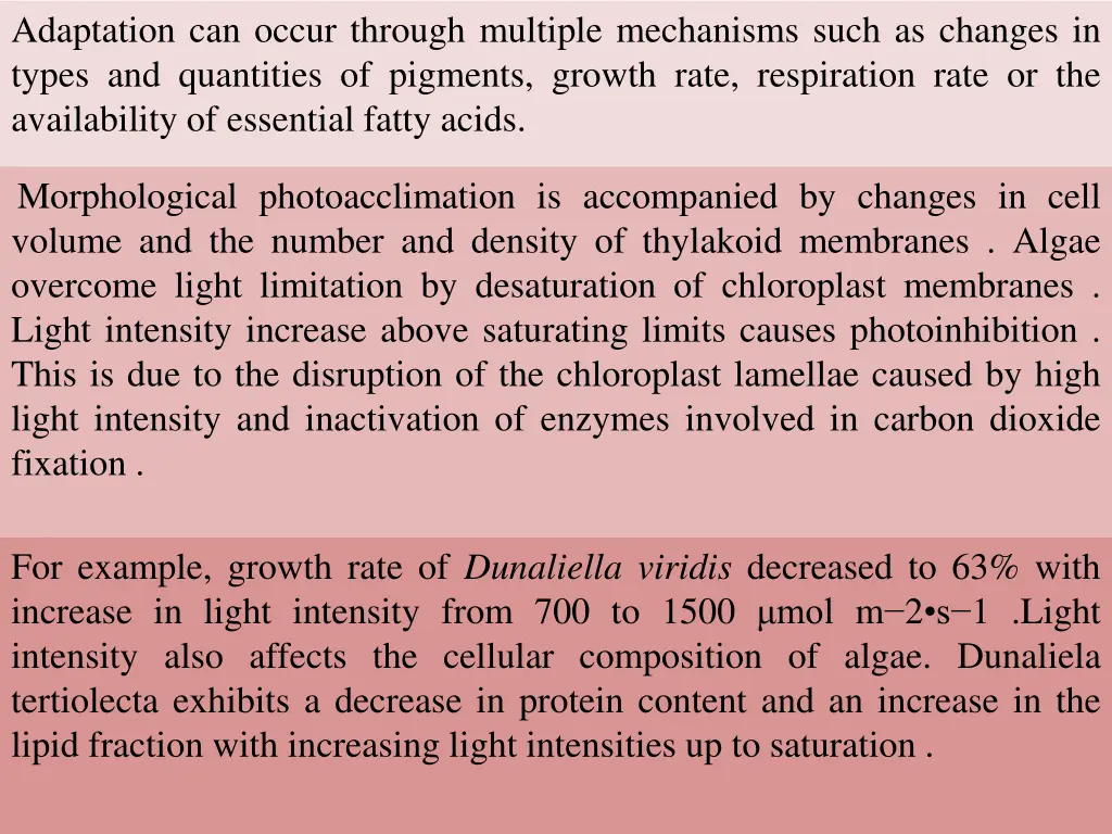 adaptation can occur through multiple mechanisms