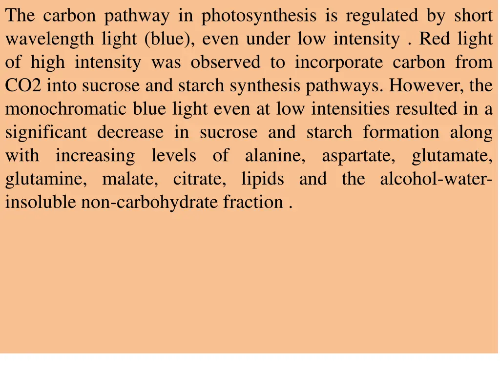 the carbon pathway in photosynthesis is regulated