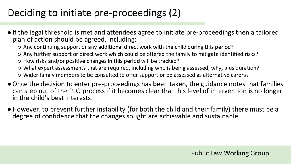 deciding to initiate pre proceedings 2