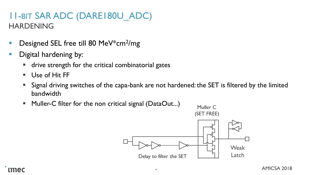 11 bit sar adc dare180u adc hardening