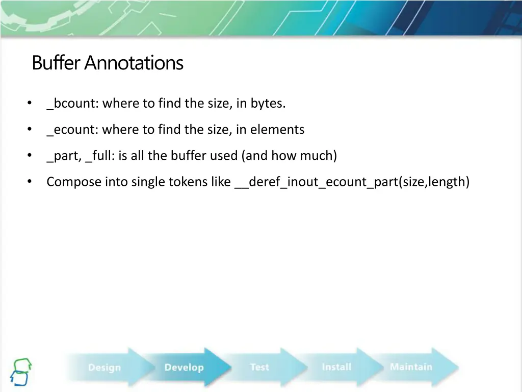 buffer annotations