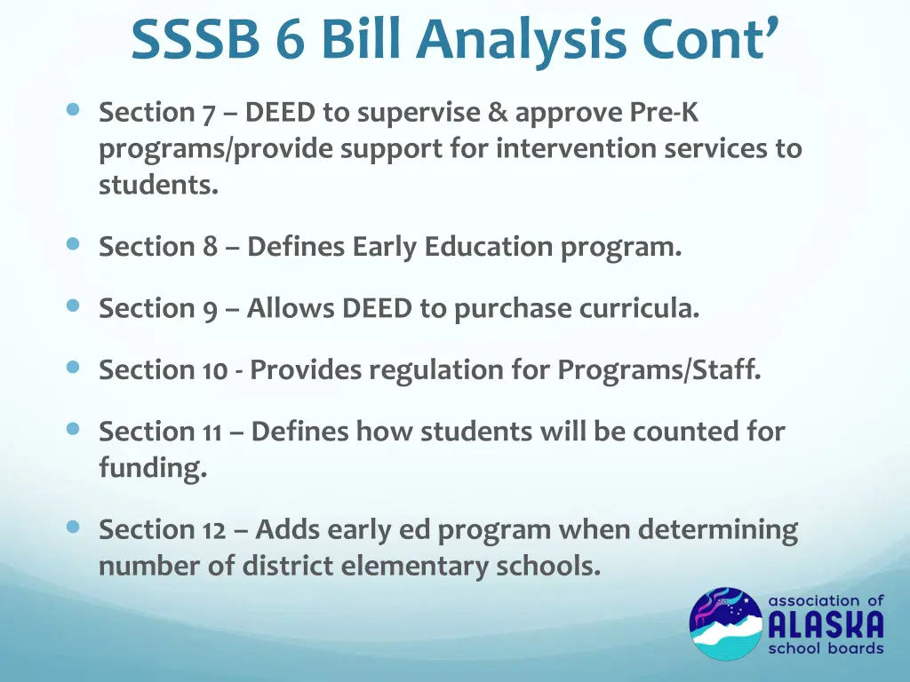 sssb 6 bill analysis cont 1