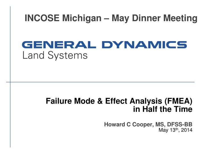 incose michigan may dinner meeting