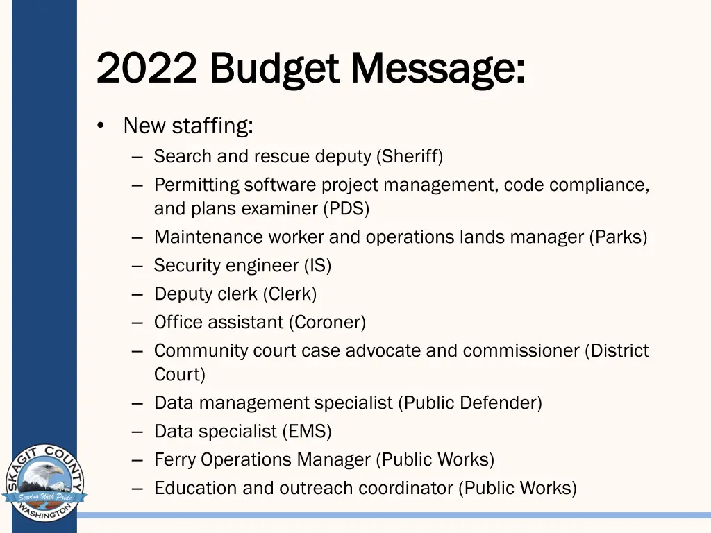 2022 budget message 2022 budget message 1