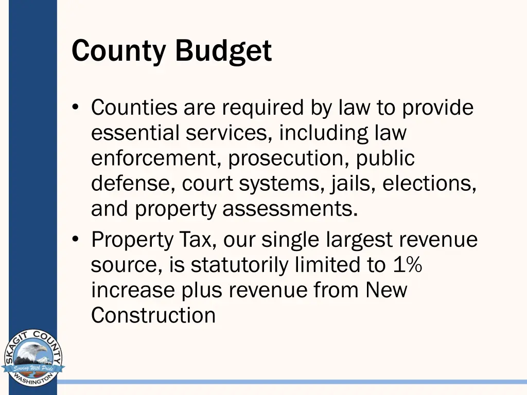 county budget