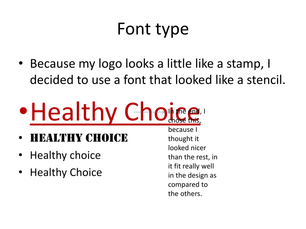 font type