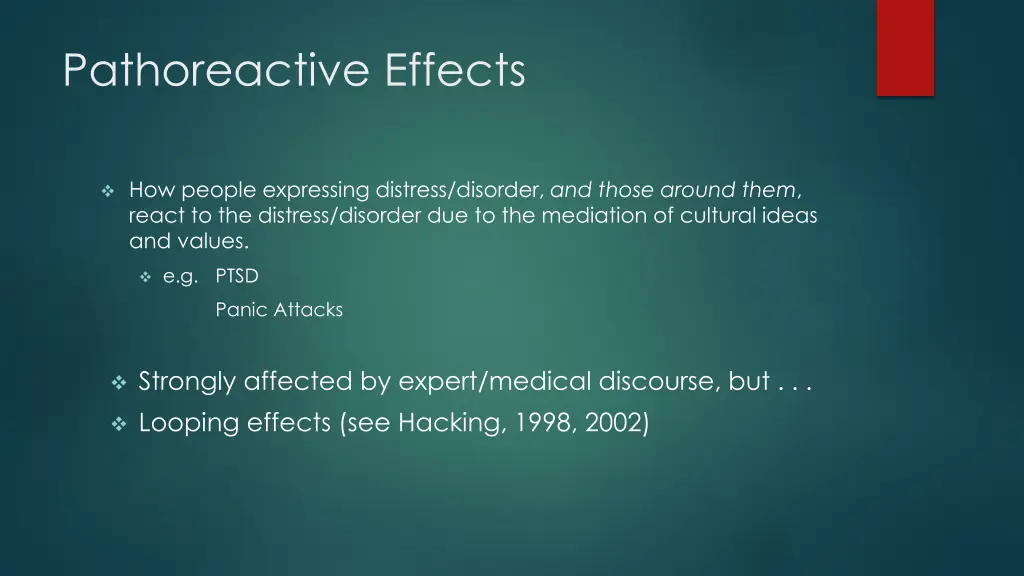 pathoreactive effects