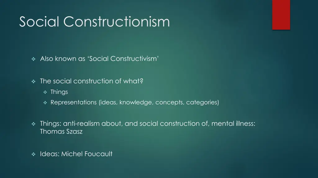 social constructionism