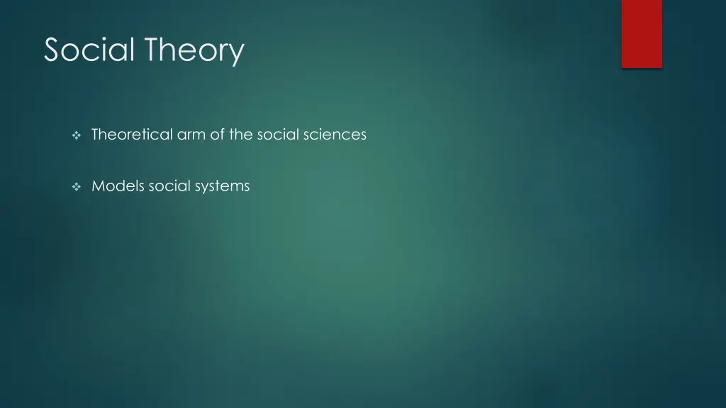 social theory