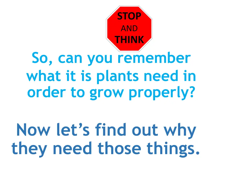 stop and think